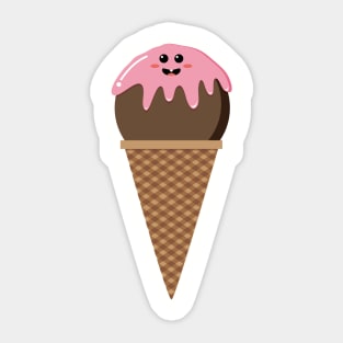 Cute Ice Cream Sticker